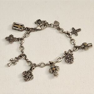 BRIGHTON‎ faith, hope, religious, cross charm bracelet